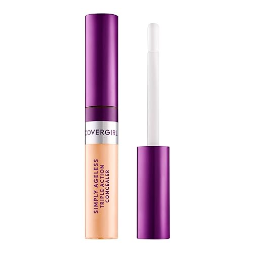 COVERGIRL Simply Ageless - Corrector de triple acción, ligero, paquete de 1