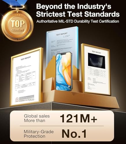 Image of Supershieldz DABEN Tempered Glass For iPhone 17e /16e /14 /13 /13 Pro | 2 Pack, 6.1 inches, Screen Protector Guard, 10H Hardness, Military Grade Protection, Easy Install, Case-Friendly
