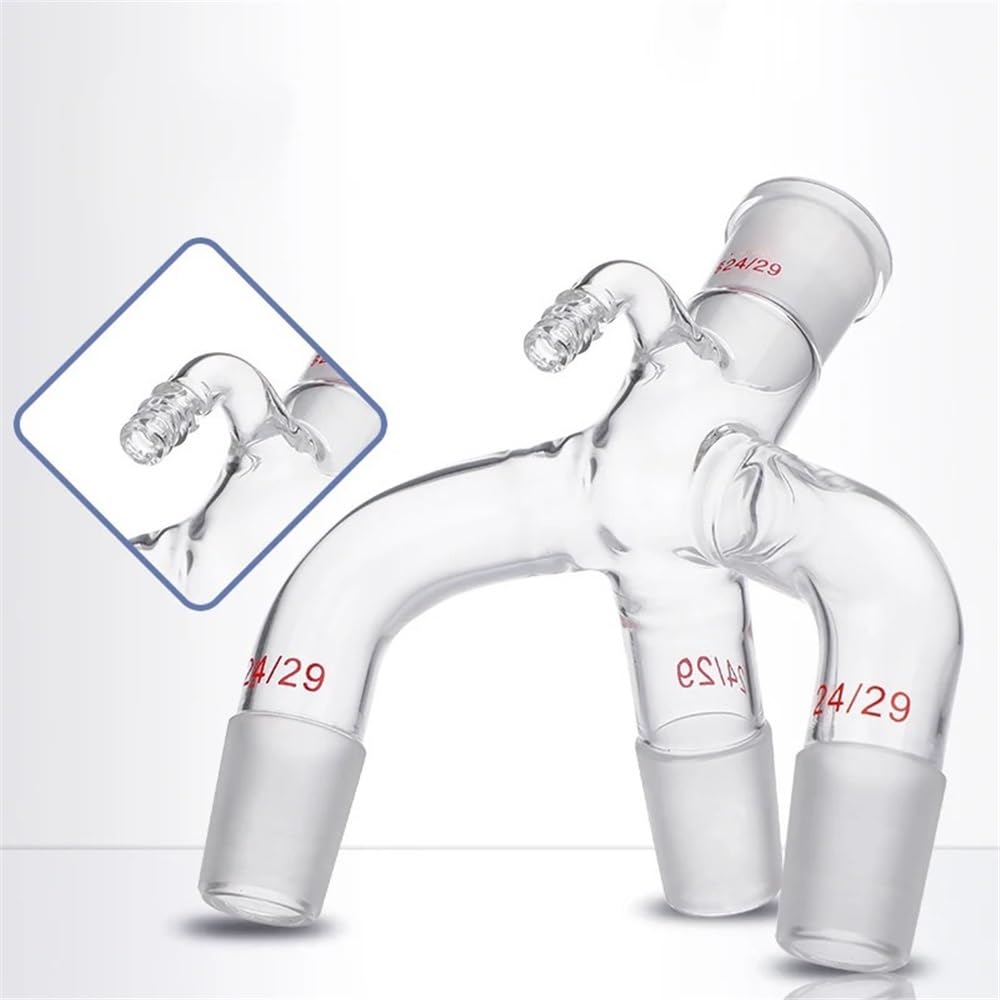 24/29 szklany odbiornik adapter do destylacji szkła laboratoryjnego boczne Sprzęt laboratoryjny