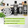 CARON & DOUCET - Ultimate Cast Iron Set: Seasoning Oil, Cleaning Soap & Restoring Scrub | 100% Plant-Based & Best for Cleaning Care, Washing, Restoring & Seasoning Skillets, Pans & Grills! #3