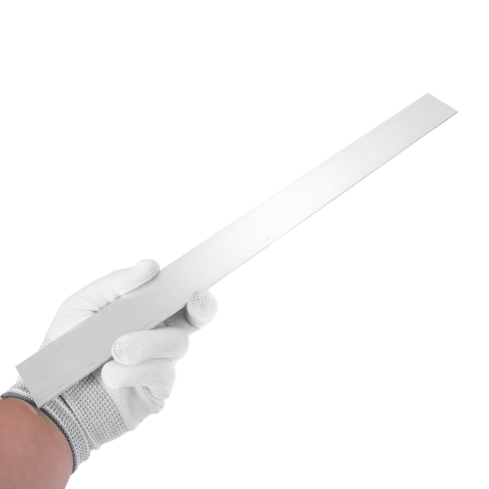 QUARKZMAN 6 Stück Alu Flachprofil 2 x 35mm Aluminium Leisten Flach 406.4mm Länge 6061 Quadratische Aluminium Profile Massiv Neu Walzlagersilber für Industriegebäude Konstruktion Silber