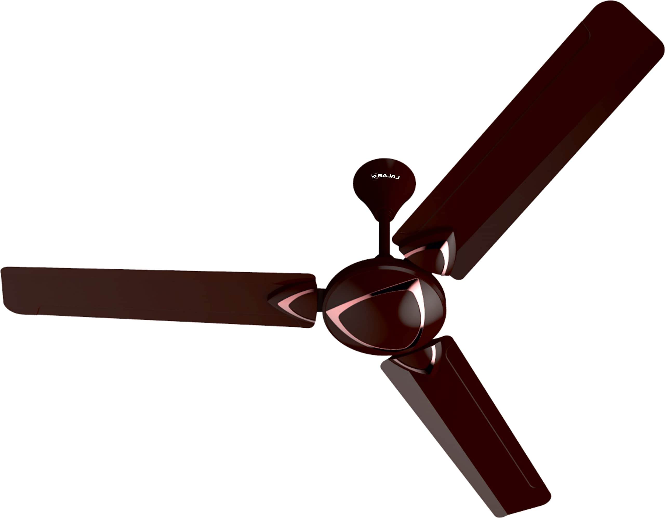 Bajaj Glide EE 1200MM (48") Ceiling Fans For Home | BEE Star Rated Energy Efficient Ceiling Fan | Rust Free Coating | Unique Chrome Plated | Designer Fan | Highspeed | 2-Yr Warranty 【Classy Red Wine】
