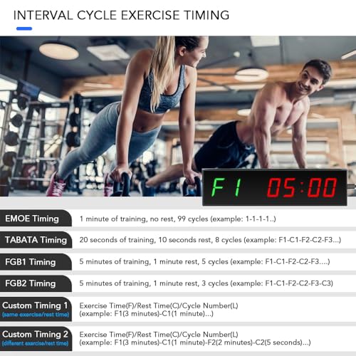 Cronómetro digital LED con control remoto para entrenamiento miniatura 2