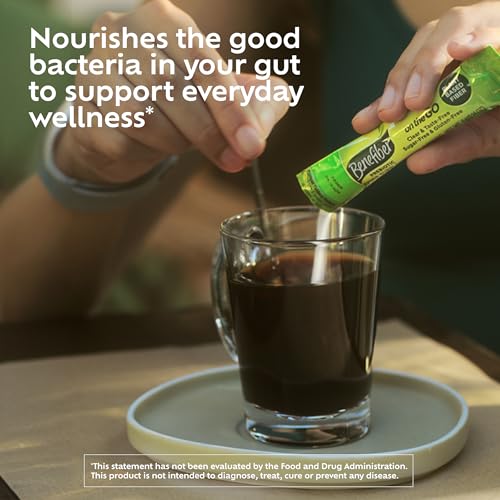 Image of Benefiber On The Go Prebiotic Fiber Supplement Powder for Digestive Health, Daily Fiber, Unflavored - 72 Sticks