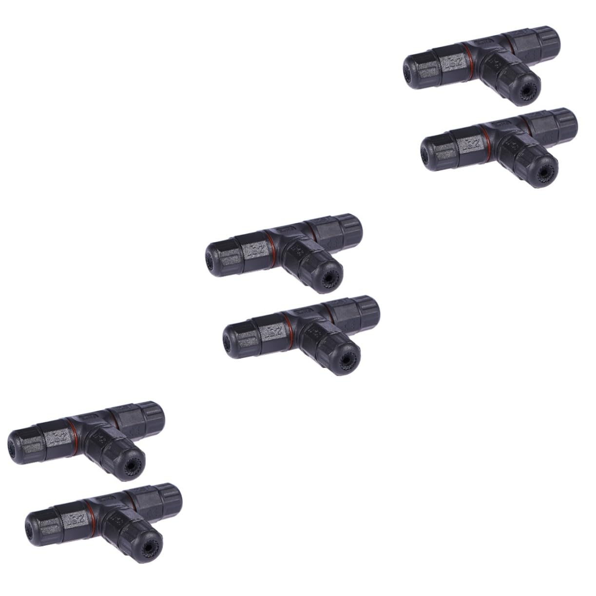 Angoily 6 Stk Schranktür-organizer Niederspannungskabelverbinder Messbecher Draht Kabel Verbinder Kabelspleißverbinder Außenleuchten Ip68-kabelstecker Stromkabel 3 Wege Wasserdicht Adapter