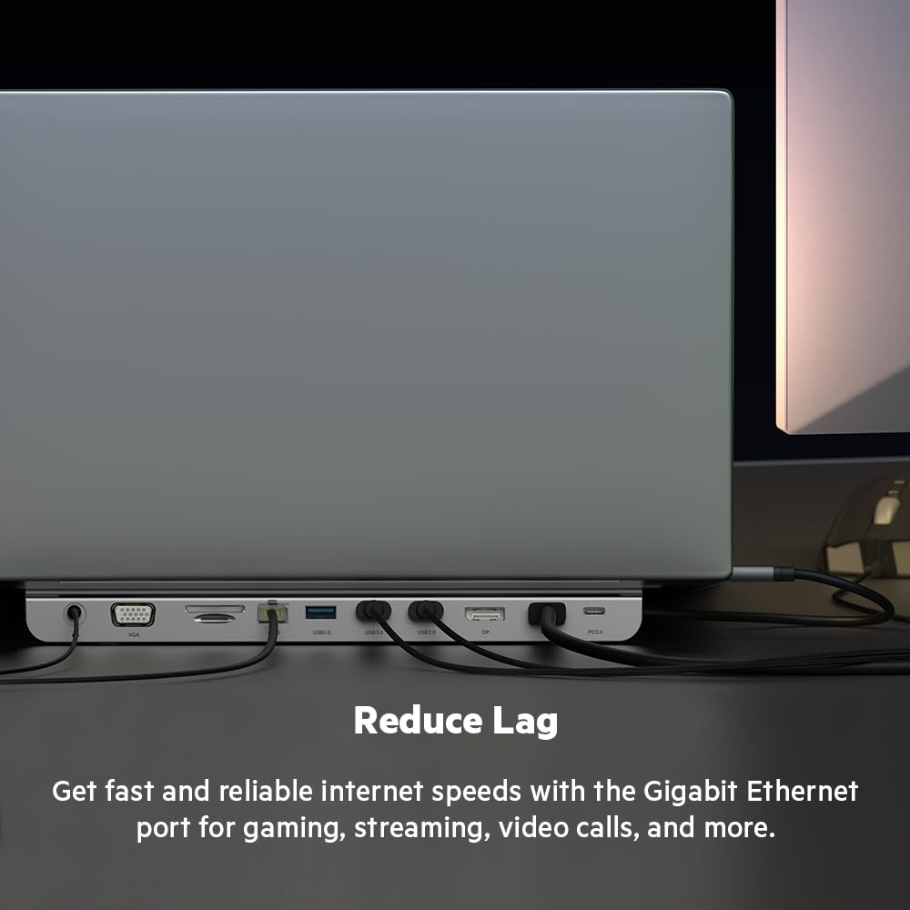 Amazon.com: Belkin USB C Hub, 11-in-1 Multi-Port Laptop Dock with