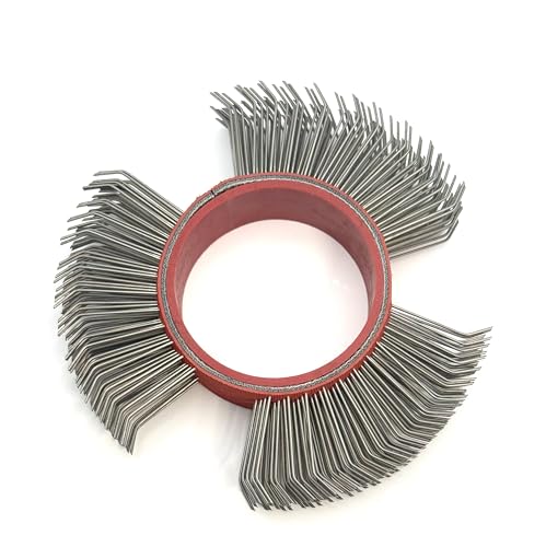 Image of Abrasive Wire Wheel Belt /Bristle Blasting Wheels for Surface Blaster, 1PCS | 0.7mm Carbon Spring Steel, 23mm Coarse Metal Blaster Wheels