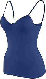 2025 - Sujetador de estantería Camisoles ajustables con tirantes de espaguetis tops básicos capa vestidos de baño mujer