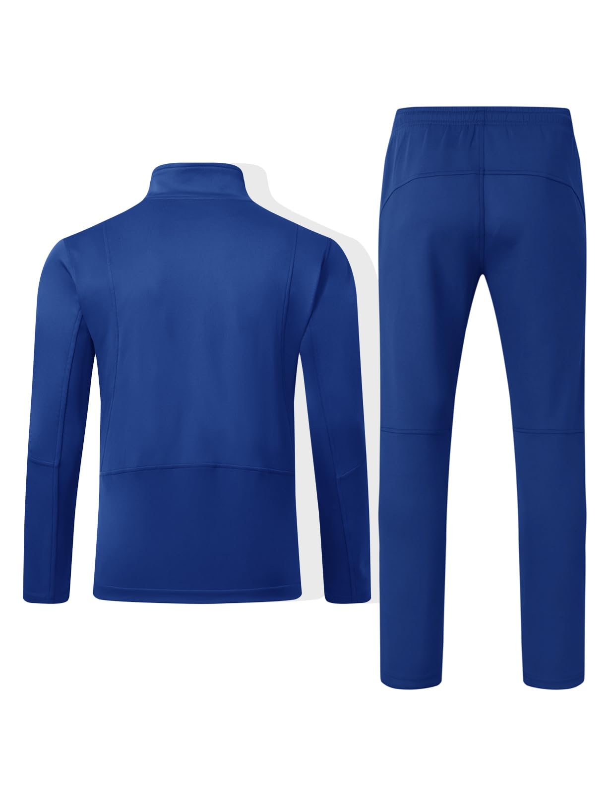 BGOWATU Herren-Trainingsanzüge, 2-teilig, Laufsport-Sweatanzüge für Herren, durchgehender Reißverschluss, athletische Jacken und Hosen Outfits
