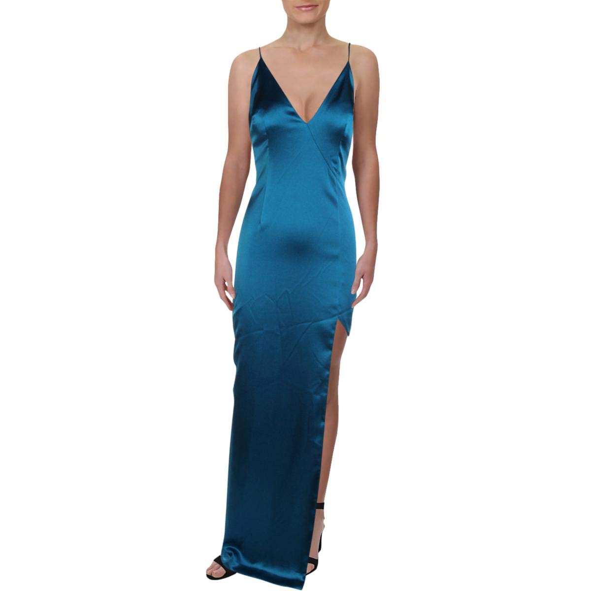 Aidan Mattox Women's Halter Column Gown Special Occasion Dress
