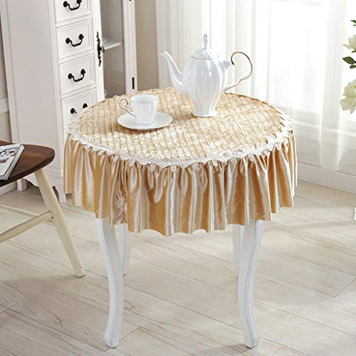 Nappe de fil de verre nappe de tissu ronde pour table de salon hôtel