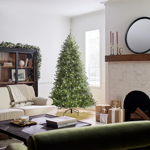 7.5ft Pre-Lit Dunhill Fir Christmas Tree with Dual Color LED Lights and Stand