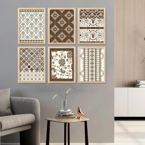 Image of kotart Premium Digital Madhubani Art Paintings with Frame for Home Decor - Framed Wall Painting for Living Room Bedroom Office Room Decor - Painting for Wall Decoration - Pack of 6 (19X25 inch)