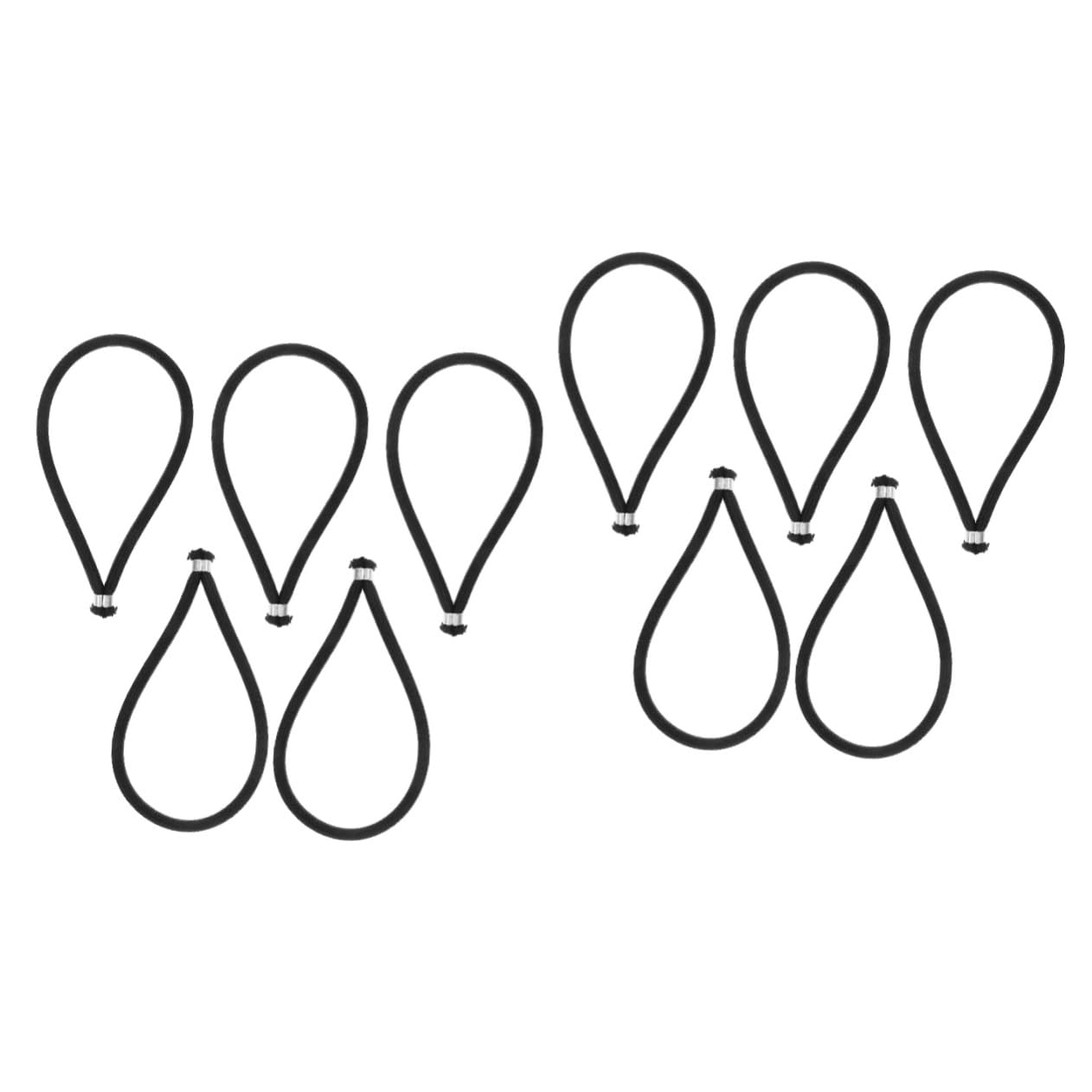 TOYANDONA 10pcs Bungee Cord for Trampoline Heavy Duty Tent Tie down Bungee Strap Outdoor Tarp Fixing Supply for Camping Gazebo