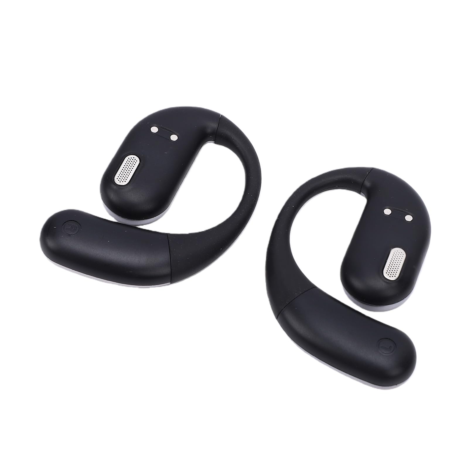 Fockety Écouteurs Bluetooth, écouteurs à Crochet d'oreille à Double Pliage avec Bluetooth 6.0 IPX5, Pilotes de Conduction d'air étanches de 14,2 Mm, pour la Course à Pied, (Black)
