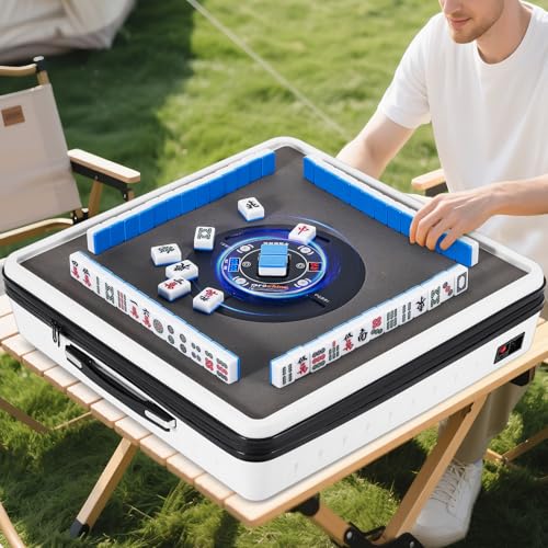 Proshine Portable Automatic Mahjong Table with Auto...