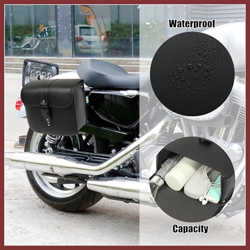 Alforjas Universales para Moto 26x11x24cm Color Negro miniatura 4