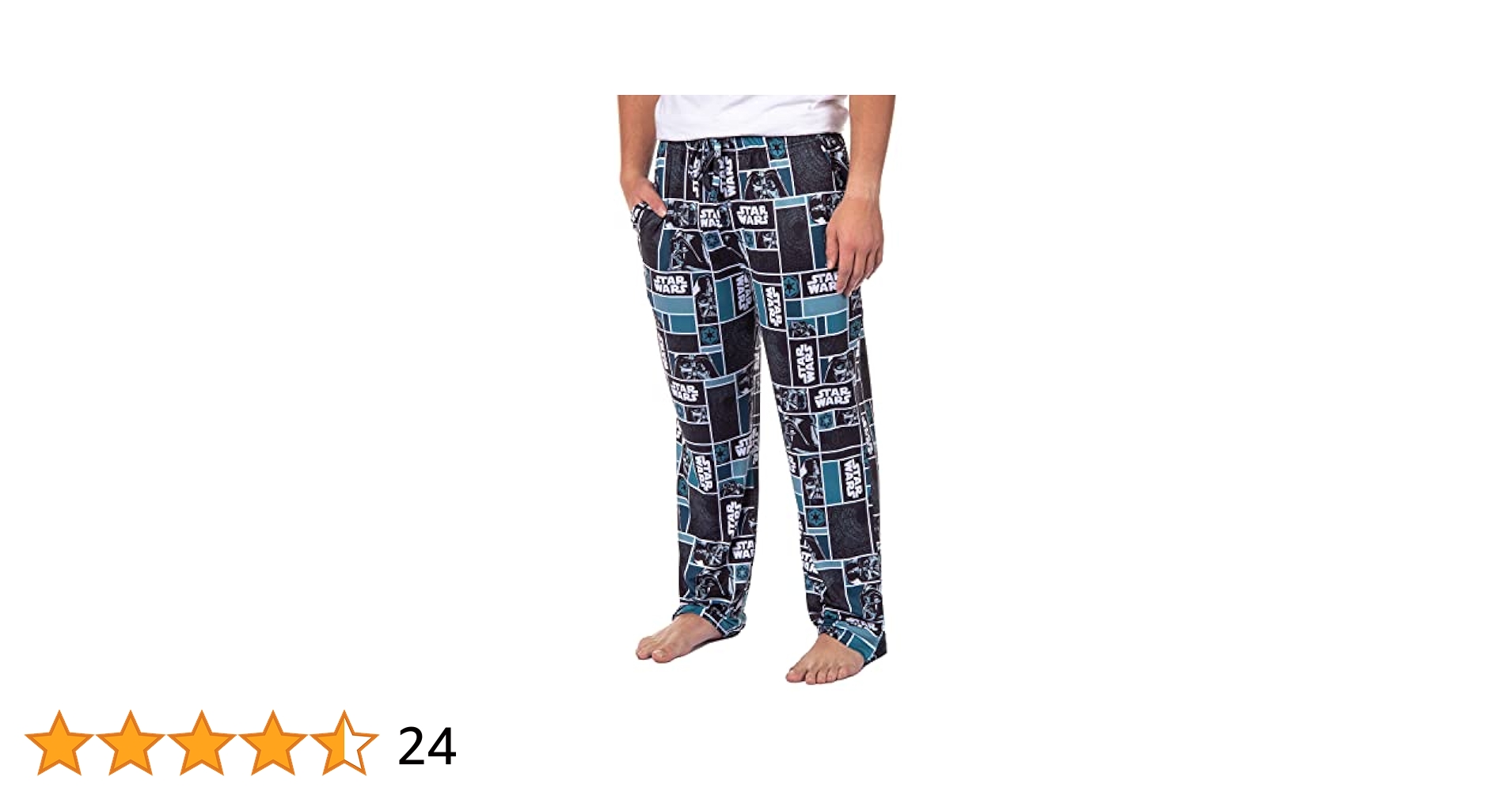 【PORTERNA】Jedi lounge pants Men's Adult Black Star Wars Sleep Pants - Galactic Comfort