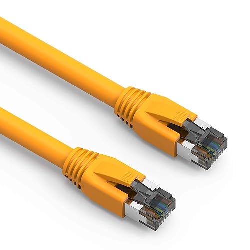 Nippon Labs Cable de red LAN de conexión Ethernet Cat8 RJ45 de 35 pies, interiorexterior, 24 AWG blindado de 40 Gbps 2000 Mhz, resistente a la Nippon Labs Cable de red LAN de conexión Ethernet Cat8 RJ45 de 35 pies, interiorexterior, 24 AWG blindado de 40 Gbps 2000 Mhz, resistente a la
