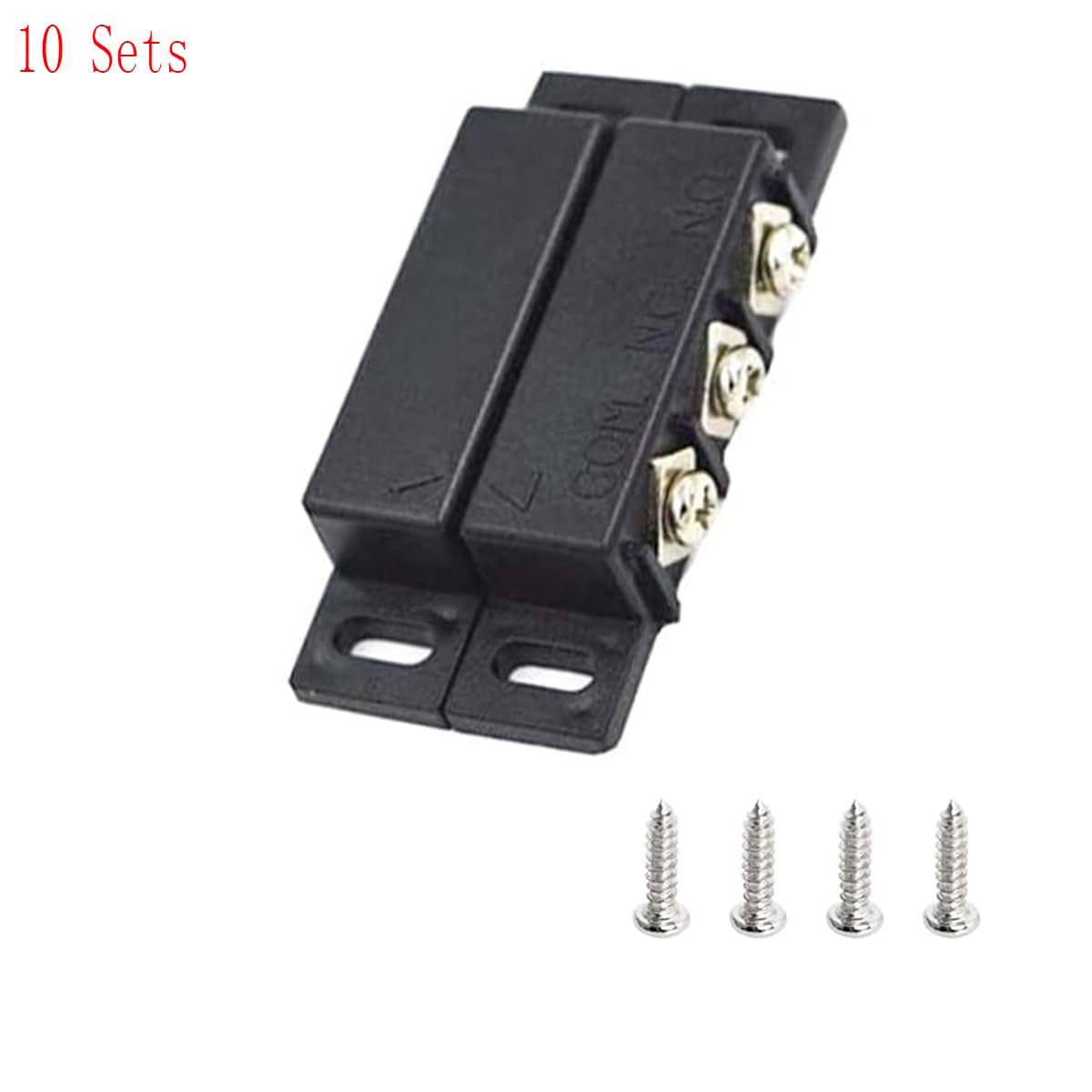 MC-31B NC/NO Interruptor magnético de lengüeta para montaje en superficie, alarma de puerta magnética, sensor de contacto, para seguridad en el hogar y sistemas de alarma antirrobo, juegos de 10,