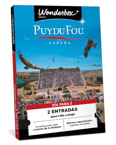WONDERBOX Connect - Caja Regalo - PUY Du FOU España - 2 entradas para 1 día - Todos los espectáculos de día incluidos - Válido Durante 27 Meses