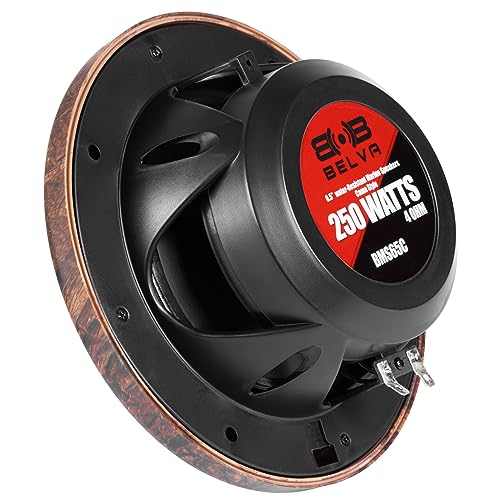 Image of BELVA BMS65C 500W Peak (250W RMS) 6.5 inch 2-Way Coaxial Marine Speakers (Outdoor Camo) for Boats /ATV /UTV /SxS /Powersport