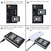 DSTE 2pcs Ricaricabile Li-ion Batteria + USB Dual Caricatore Compatibile per EN-EL23 ENEL23 Nikon Coolpix P600 S810c P900S Digital Fotocamera #5