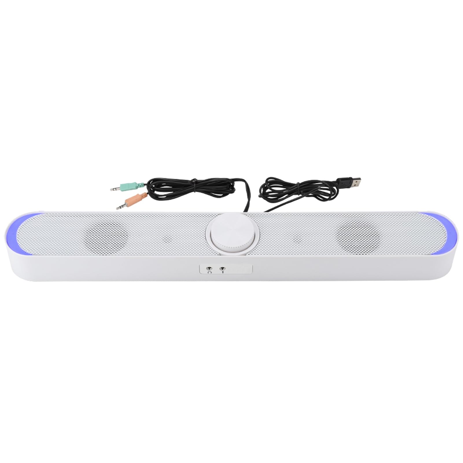 Wireless Speaker, PC Speaker Computer Household Desktop Soundbar (White)-image-44