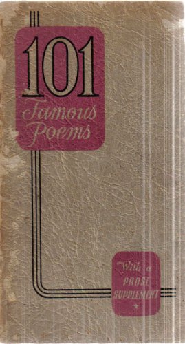 101 Famous Poems, With a prose supplement B000O2RNG8 Book Cover