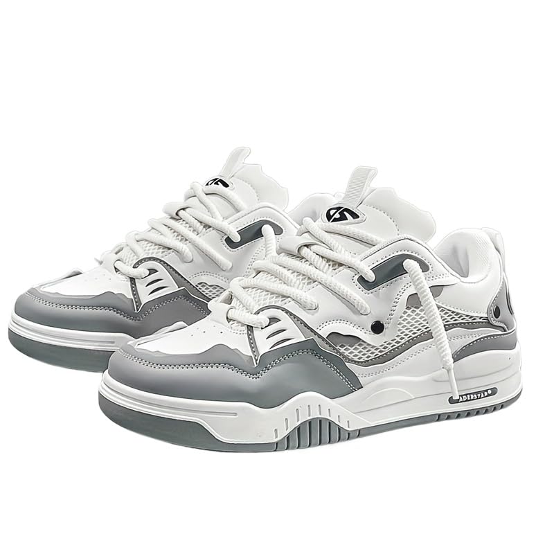 Comfy Street Skate Shoes - Non-Slip, Breathable, Lace-Up, Casual Sneakers with Soft Insoles for Men's Outdoor Activities, Hiking, and Daily Wear