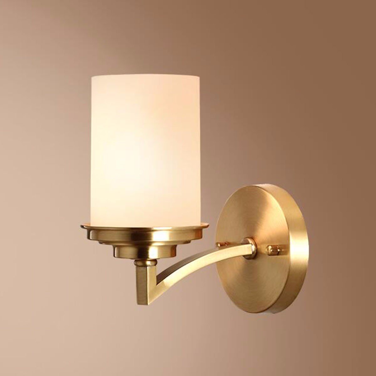 ZPSPZ Wall Lamp Full Copper American Wall Lamp Aisle Porch Balcony Wall Lamp Room Dining Room Room Bedside Full Copper Wall Lamp