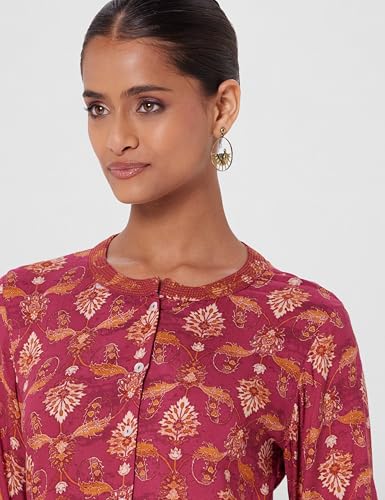 Image of BIBA Solid Rayon Straight Fit Women Kurta