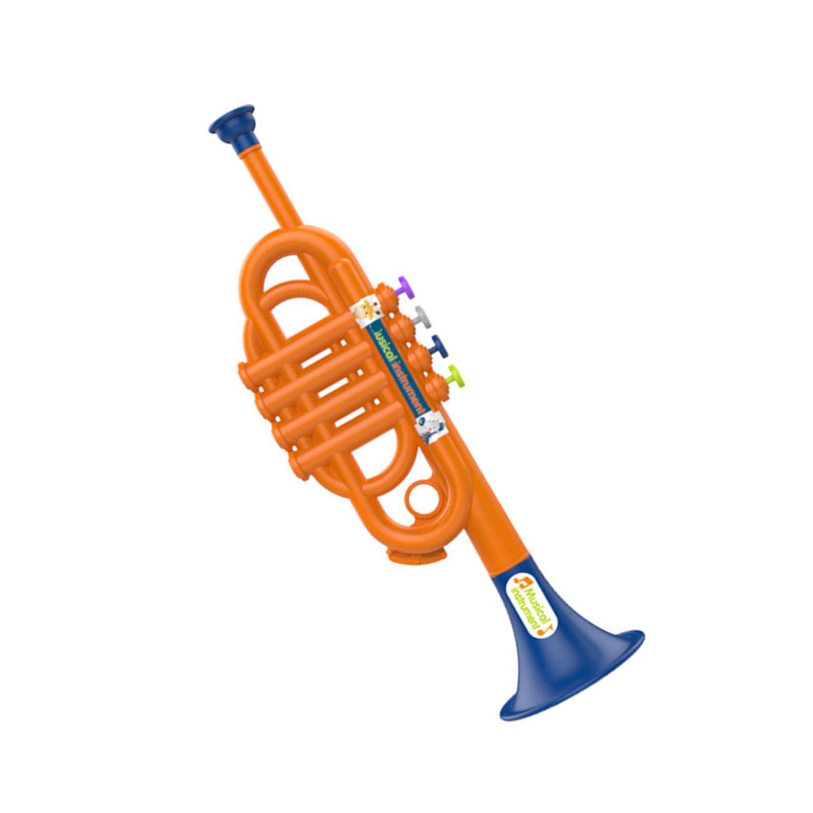 Qisuw Multicolor Child Trumpet Toy With Authentic Sound Simulation Trumpet For Toddler Early Learning Musical Toy For Home Classroom Use Kids