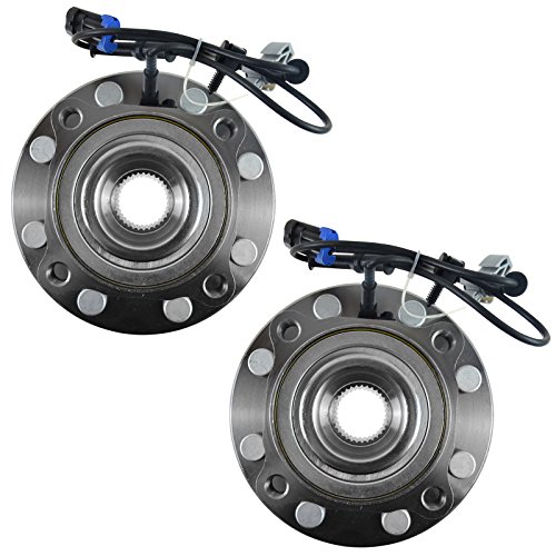 Image of TRQ 2 Piece Front Wheel Bearing & Hub Assembly Set for 2007-2010 Chevrolet Silverado 2500 HD Silverado 3500 HD 2007-2013 Suburban 2500 GMC Sierra 2500 HD Sierra 3500 HD Yukon XL 2500 2008