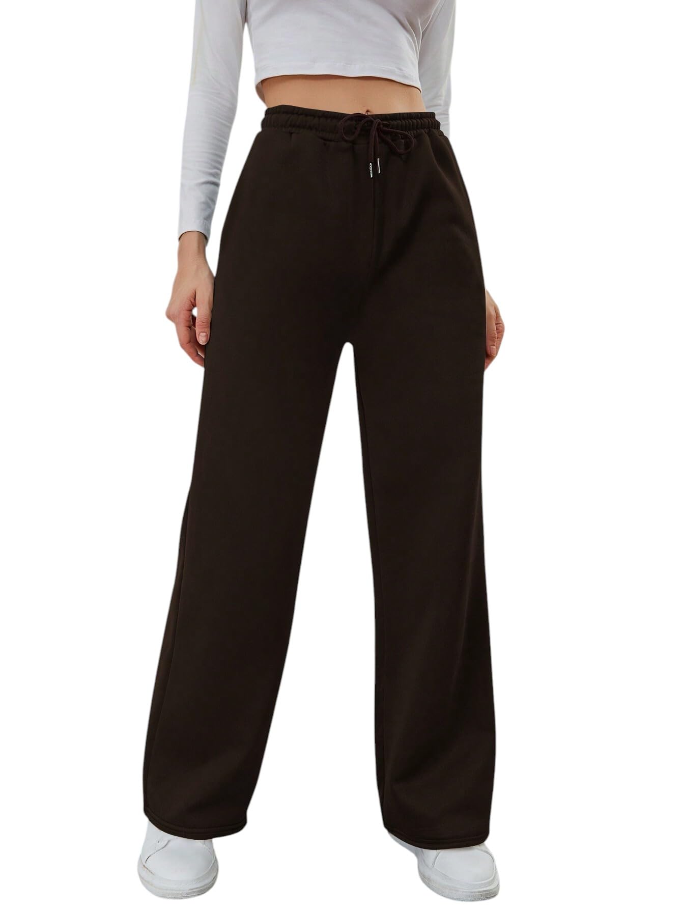 trufflegum Solid Cotton Blend Women Sweatpants Athleisure Track Pant Sweatpants-picture-34