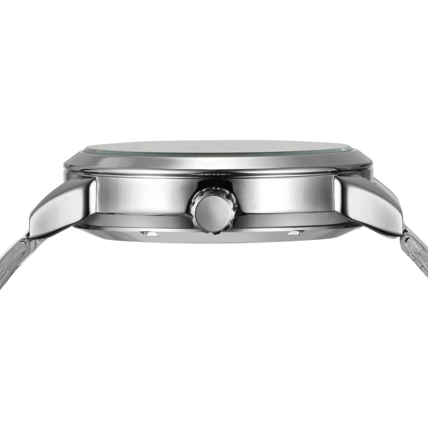 FORSINING Mechanische Tourbillon-Herren-Armbanduhr, Automatik-Armbanduhr mit Edelstahlarmband, 4-silber, Mechanisch
