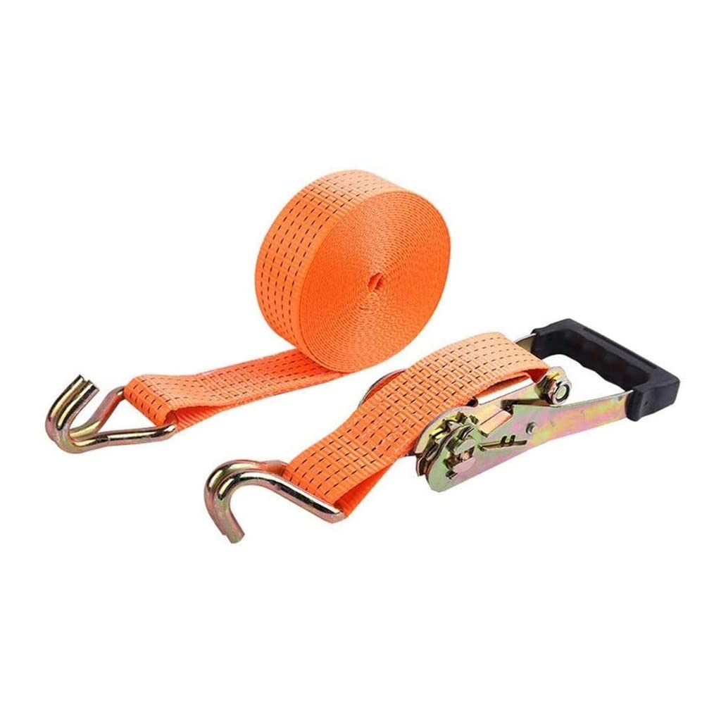 Correas de amarre de trinquete de 2 pulgadas de ancho, correas tensoras de 5 t, correas de amarre, correa de fijación de carga para electrodomésticos en movimiento, equipo de césped, correas de trin