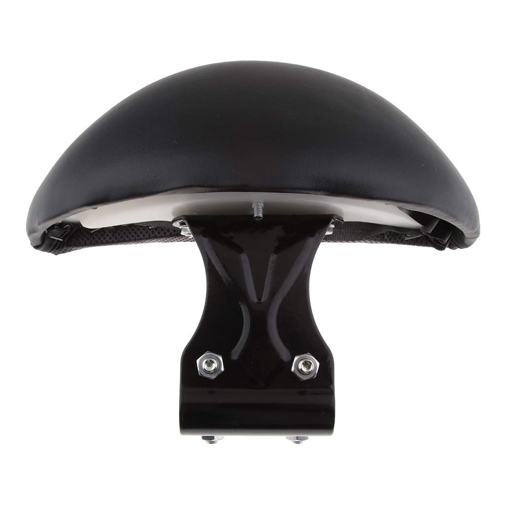 Dossier réglable pour moto, coussin en PU – Ajustement universel – Noir