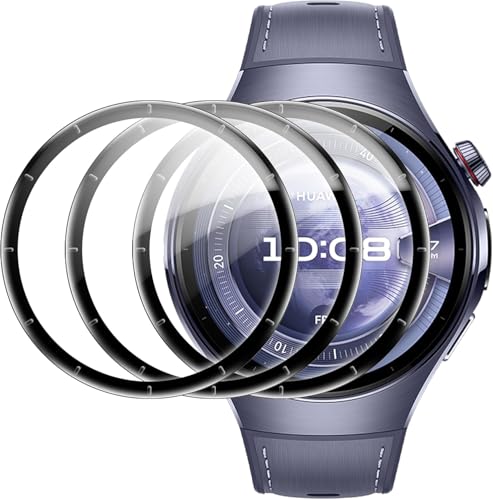 Kicvbnco 3 Pack For HUAWEI Watch5 46MM Screen Protector watch film [HD Clear] HUAWEI Watch 5 46MM 3D Curved Soft Smart Watch Protective Film (Not Glass) [Ultra Shatterproof]
