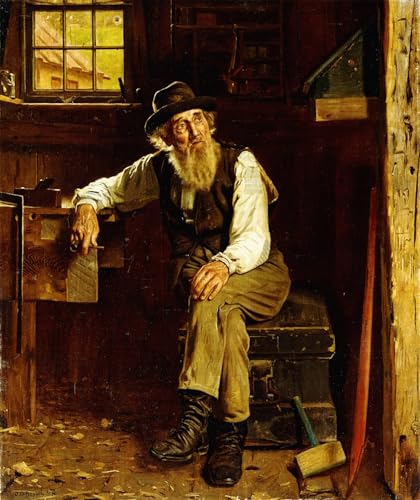 Cuadro decorativo Vivir en el pasado de John George Brown, arte nostálgico para tu hogar