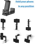 2 Support de téléphone d'avion de paquet,NOZEWOWA 360 Degré Rotation Mont de vol Clip Portable pliable Voyage essentiel pour le plateau d'avion volant Siège retour Voyage Gadget Femmes Hommes Toddler