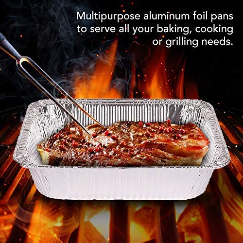 Stock Your Home 817496021972 Aluminum Pans 9X13 Disposable Foil (30 Pack) - Half Size Steam Table Deep Pans thumb #3