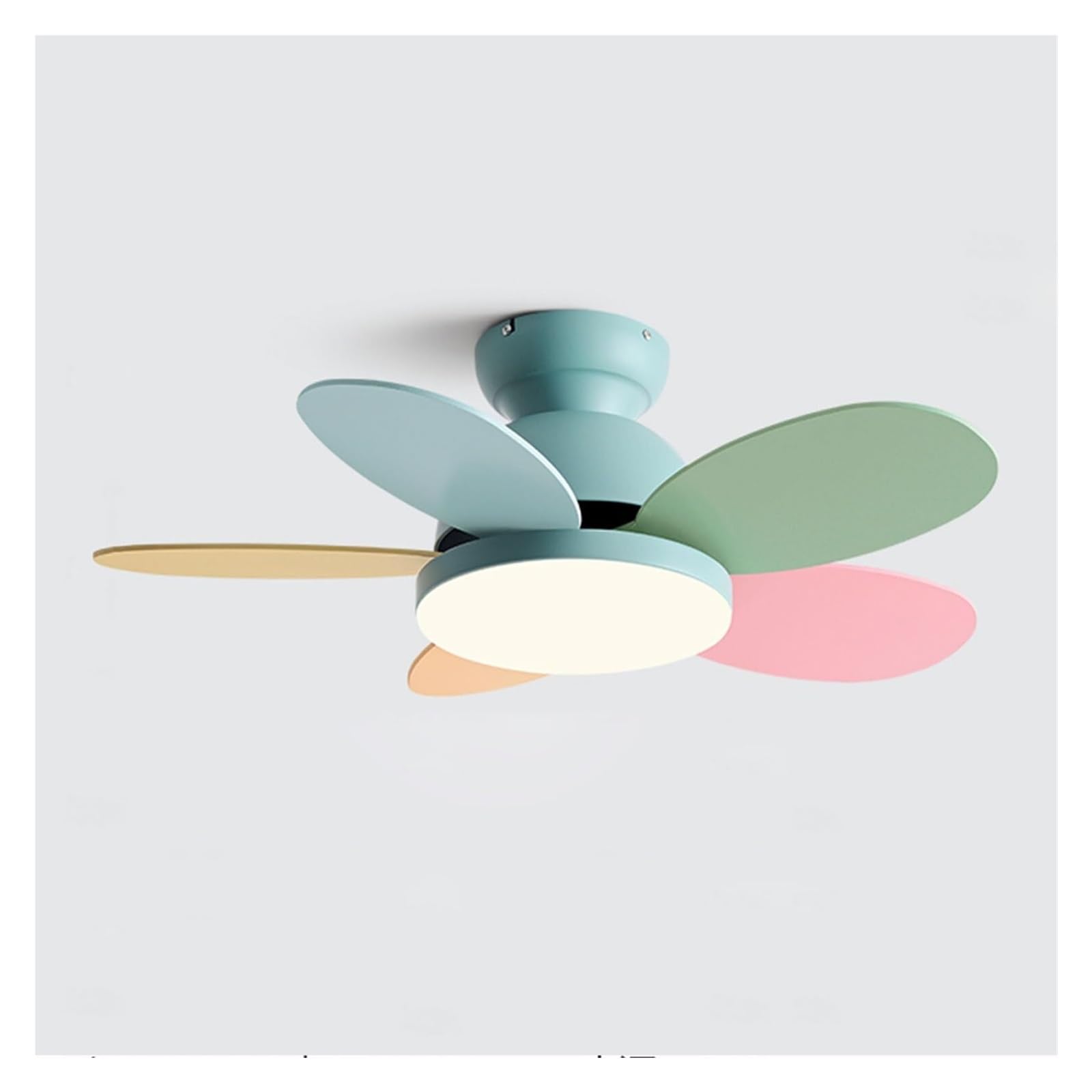 Ceiling Fan With Lights And Remote, Modern Flush Mount, 6 Speed, Dimming