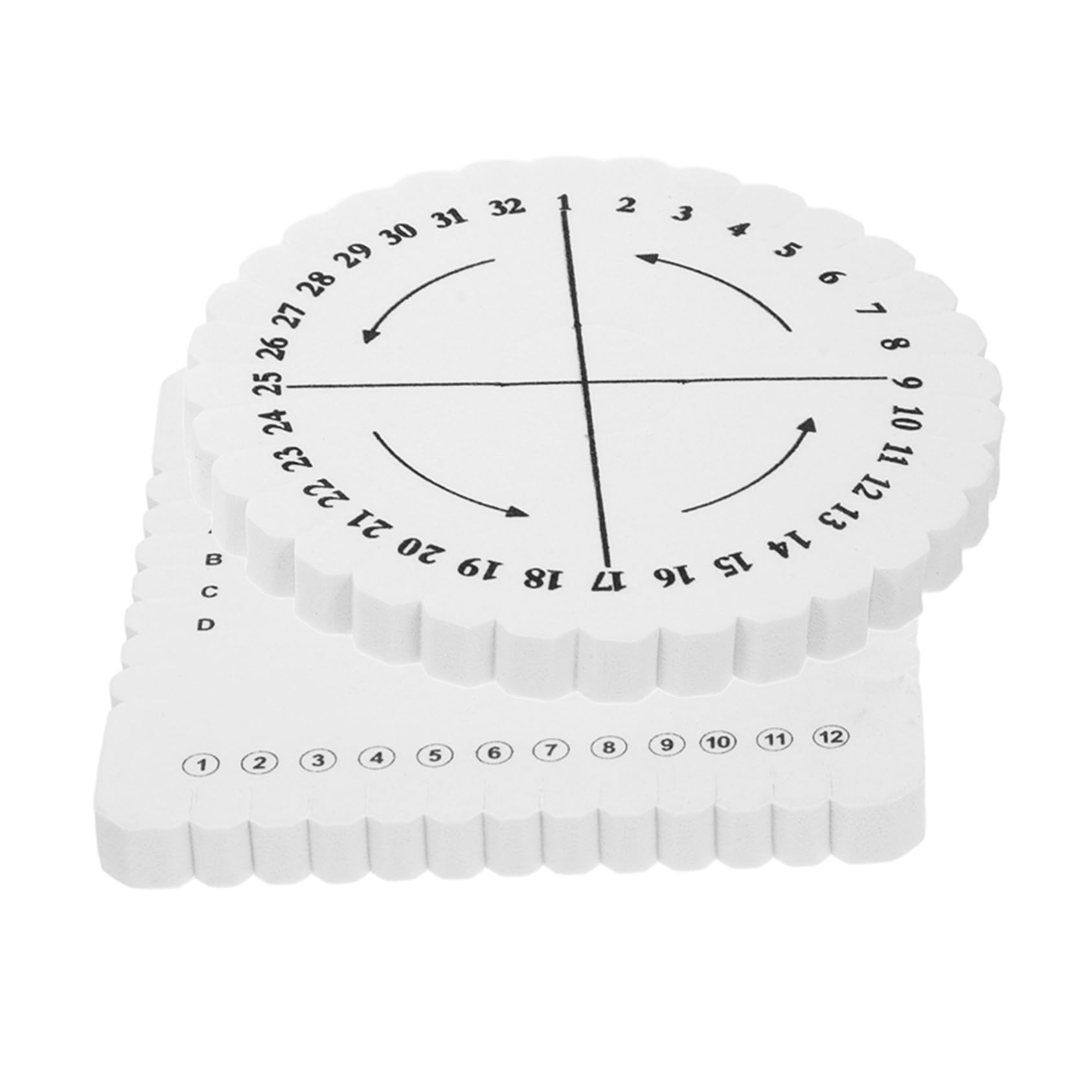 Beatifufu 32-Piece Braiding Disk Set Cord Weaving Plate for Jewelry Making Braided Yarn Plaited Bracelet Cords Handmade Weaving Tool