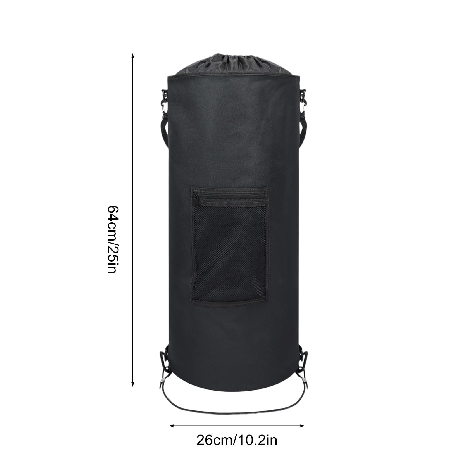 Boat - Cestino per la spazzatura, 64 x 26 cm, riutilizzabile, 45 – 59 litri, per camper, organizzatore di contenitori di supporto per cavo della spazzatura, contenitore pieghevole impermeabile in