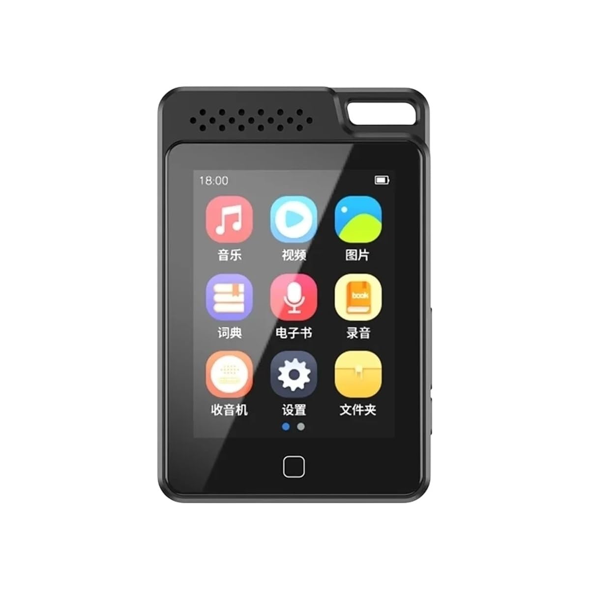 C1 Metal BIIuetuoth 5 0 MP3 Music Player Built-16G 32G 64G MP4 Player 2 4 Inch Full Touch