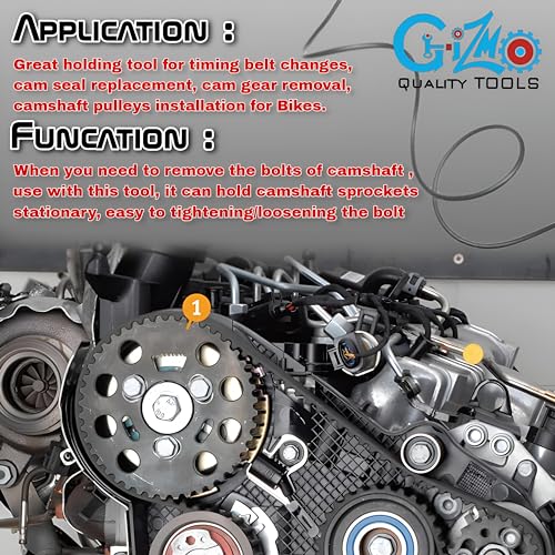 Image of GIZMO Came Shaft Lock Holder (Maruti) Magnet Holder Tool Chrome Plated Finish with Heavy Nut Adjustment