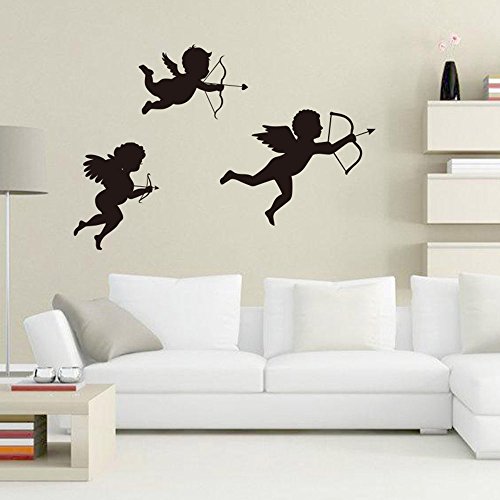 Yu2D Personalized Cupid Angel Wall Stickers Living Room Nursery Bedroom Decor #TOP2