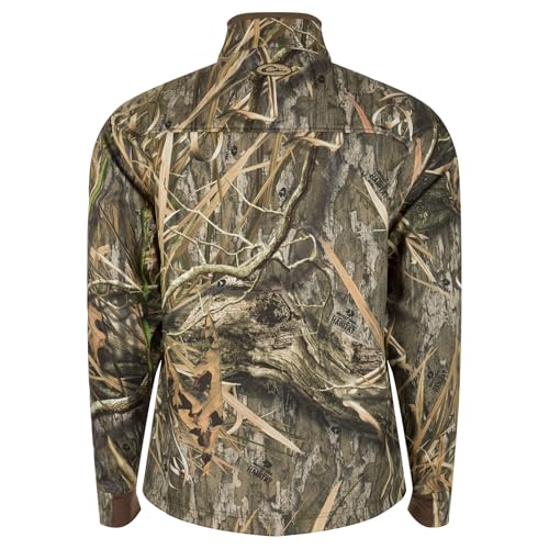 DRAKE Men's MST Windproof Softshell Warm Fleece-Lined Stretchy Breathable Adjustable Outdoor Hiking Jacket w/Underarm Vents2