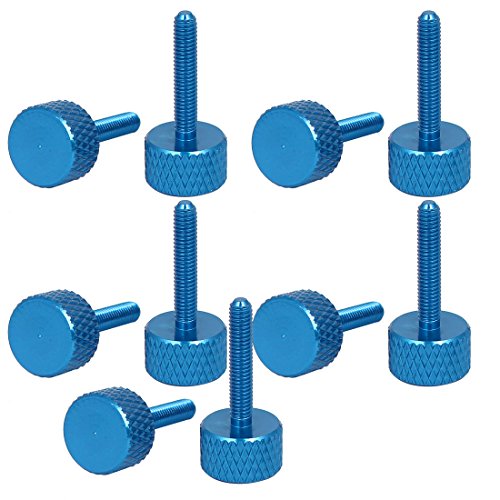 10Stk Rändelschrauben Computer Grafikkarte Aluminiumlegierung M3x16mm Himmelblau de